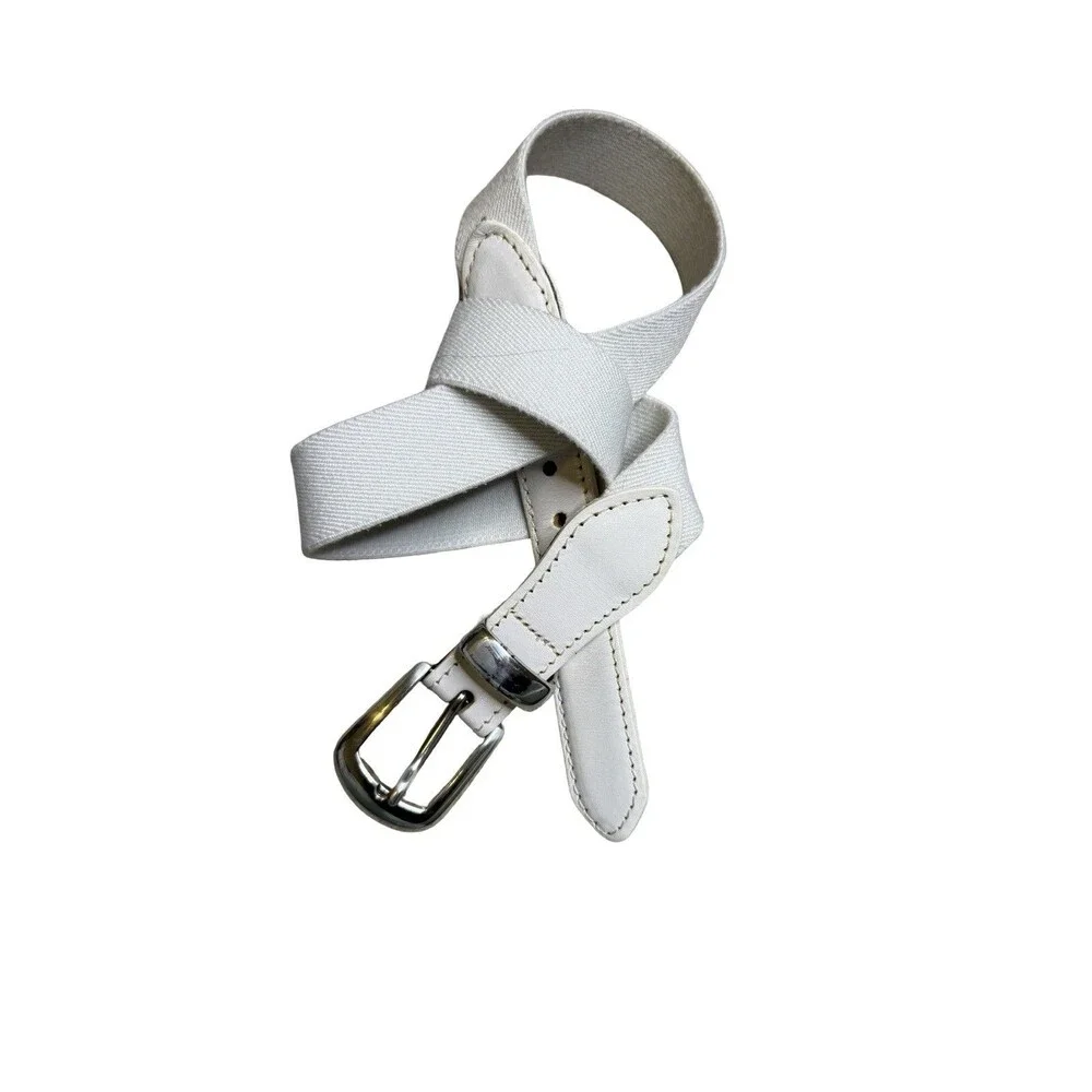 Canterbury Golf Women's Belt Size XSmall White 114027-7 Sliver Buckle